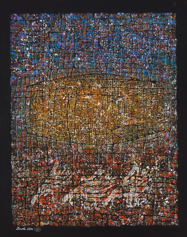 Mahmoud Zenderoudi, The Cyrus, 2014