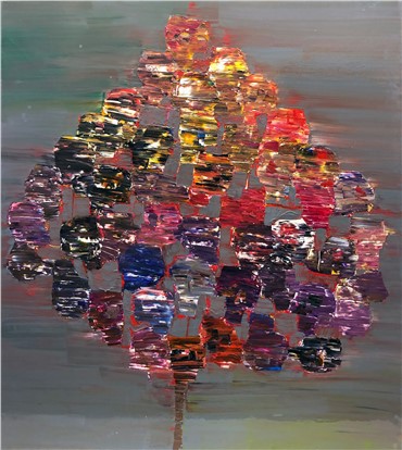 Painting, Reza Derakshani, Tree of Life, 2019, 19668