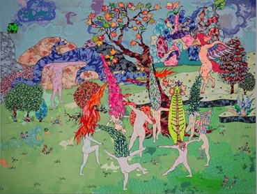 Painting, Soraya Sharghi, Nymphs Denying Paradise, 2018, 47755