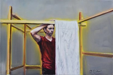 Painting, Masoud Sadedin, With Cloth, , 52579