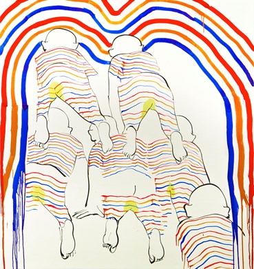 Painting, Tala Madani, Rainbow, 2008, 74942