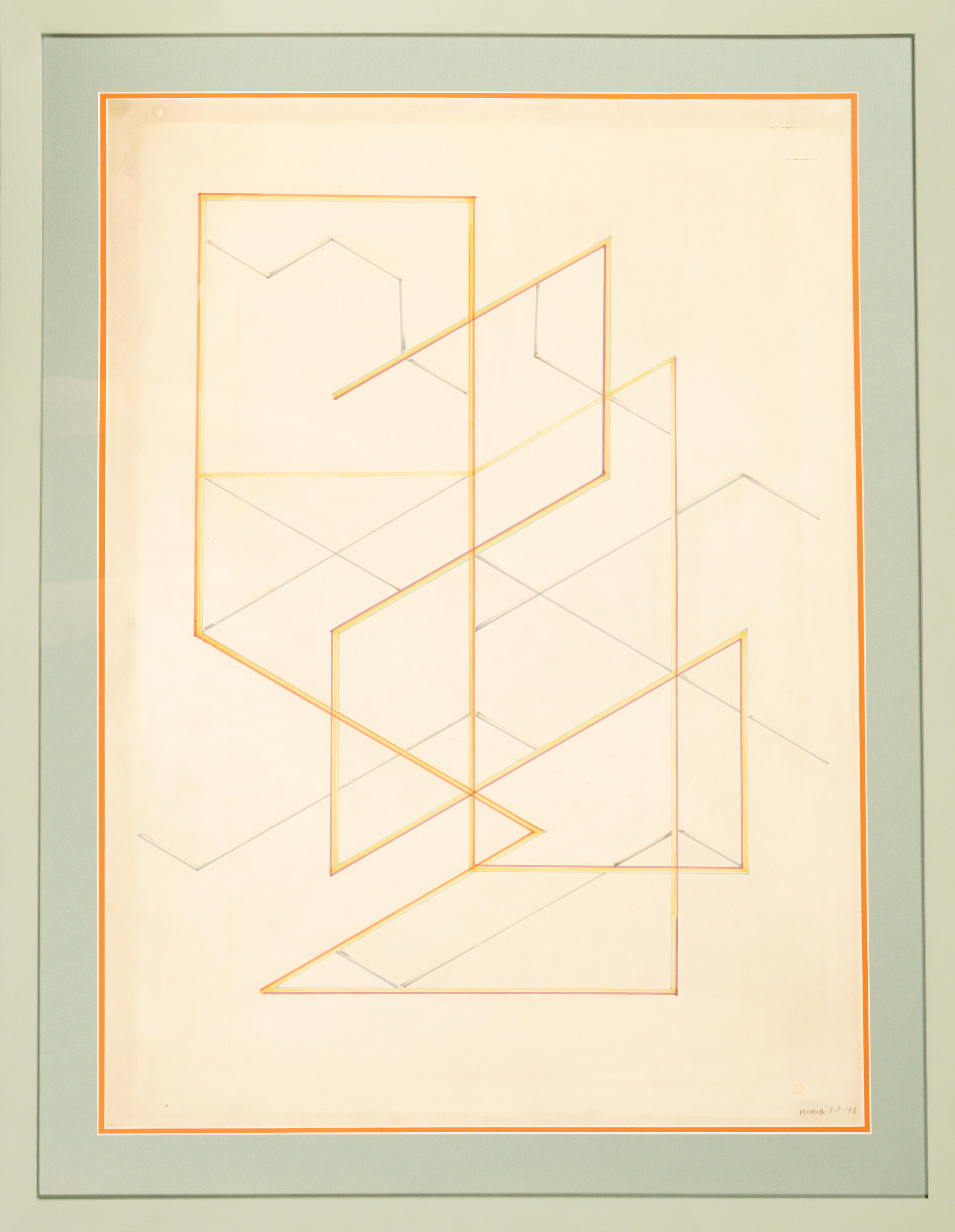 Monir Shahroudy Farmanfarmaian, Untitled (Geometric Forms), 1976