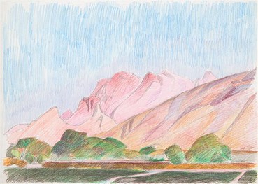 Painting, The Late Ali Golestaneh, Yazd, Deh-e Bala, 1988, 37335