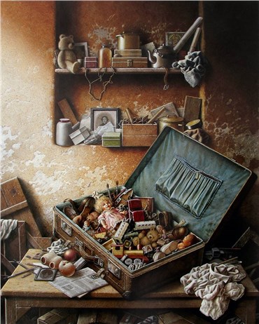 Painting, Wahed Khakdan, Resting Corner, 2006, 25985