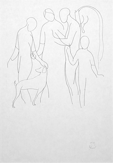 Drawing, Mohammadali Taraghijah, Untitled, 1987, 76682