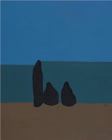 Painting, Leyly Matine Daftary, Three Women in Black Chador, 1975, 22196