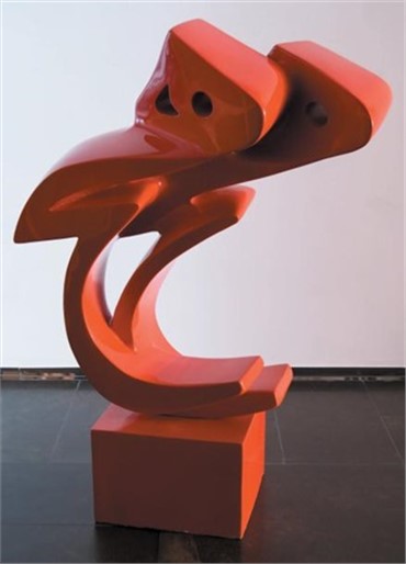 Sculpture, Parviz Tanavoli, Red Twin Heech, 2007, 4286