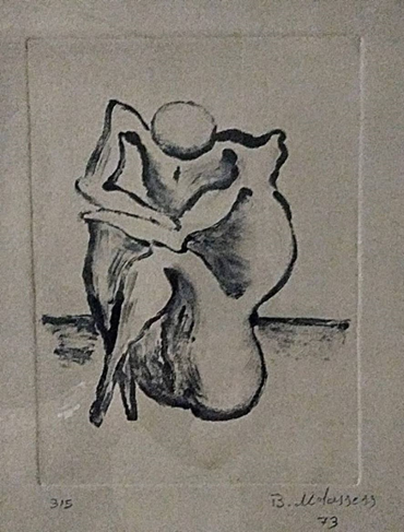 Printmaking, Bahman Mohassess, Untitled, 1970, 72654