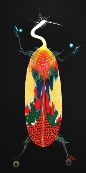 , Rember Yahuarcani, Leaf Woman, 2024, 75877