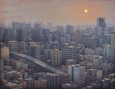 Painting, Taher Pourheidari, Sunset of Tehran , , 51267