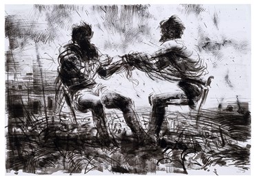 Painting, Omid Moshksar, Untitled, 2024, 76905