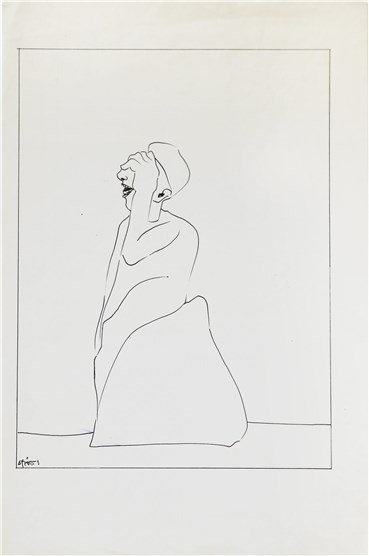 Drawing, Alireza Espahbod, Untitled, 1975, 22081