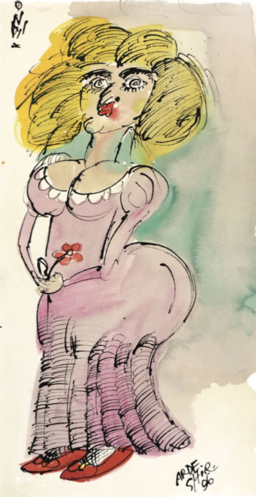 Painting, Ardeshir Mohassess, Untitled, 1996, 75157