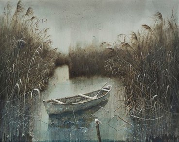 Painting, Shahou Babaie, Zrebar in Winter, 2024, 76596