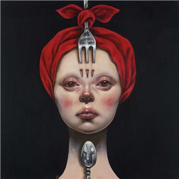 Painting, Afarin Sajedi, Chef Offer, 2013, 10465