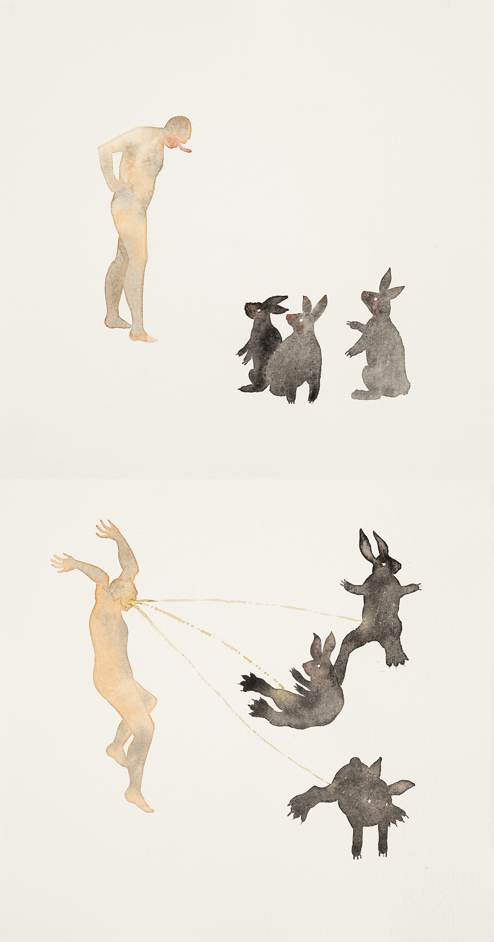 Maryam Mohry, Three Rabbits, 2021