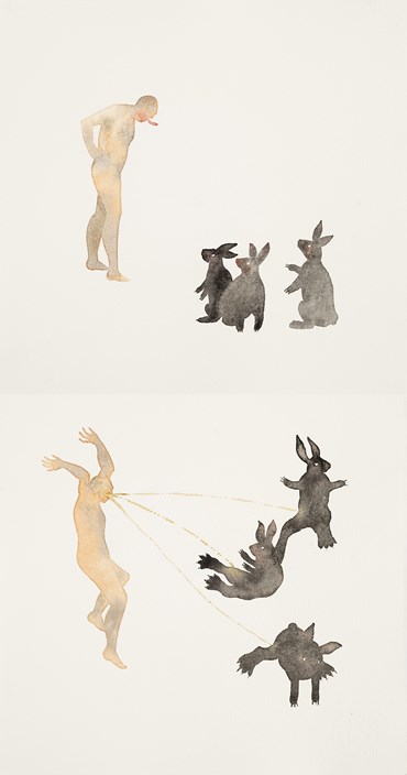 Maryam Mohry, Three Rabbits, 2021, 0