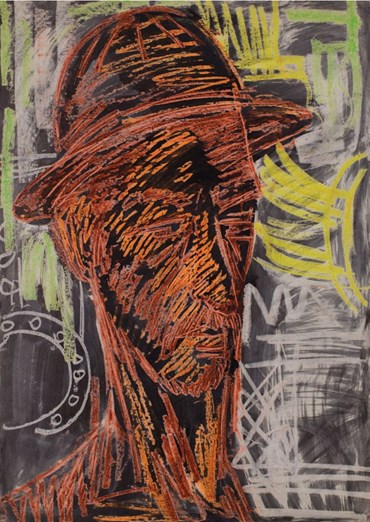 Painting, Houshang Pezeshknia, Oil Company Worker, 1970, 77375