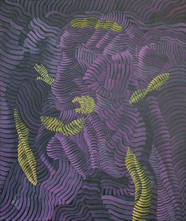 Painting, Seroj Barseghian, Velvet Waves, 2020, 48097