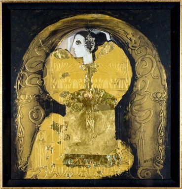 Painting, Nasser Ovissi, Woman in Gold, , 23187
