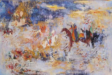 Painting, Nurieh Mozaffari, Soupçon d'amour, 2016, 74738