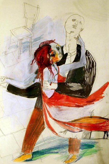 Works on paper, Golnar Tabibzadeh, Tango, 2004, 73480