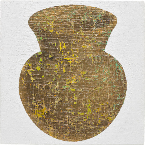 Farhad Moshiri, Tiny Jar - Gold on Green, 2007