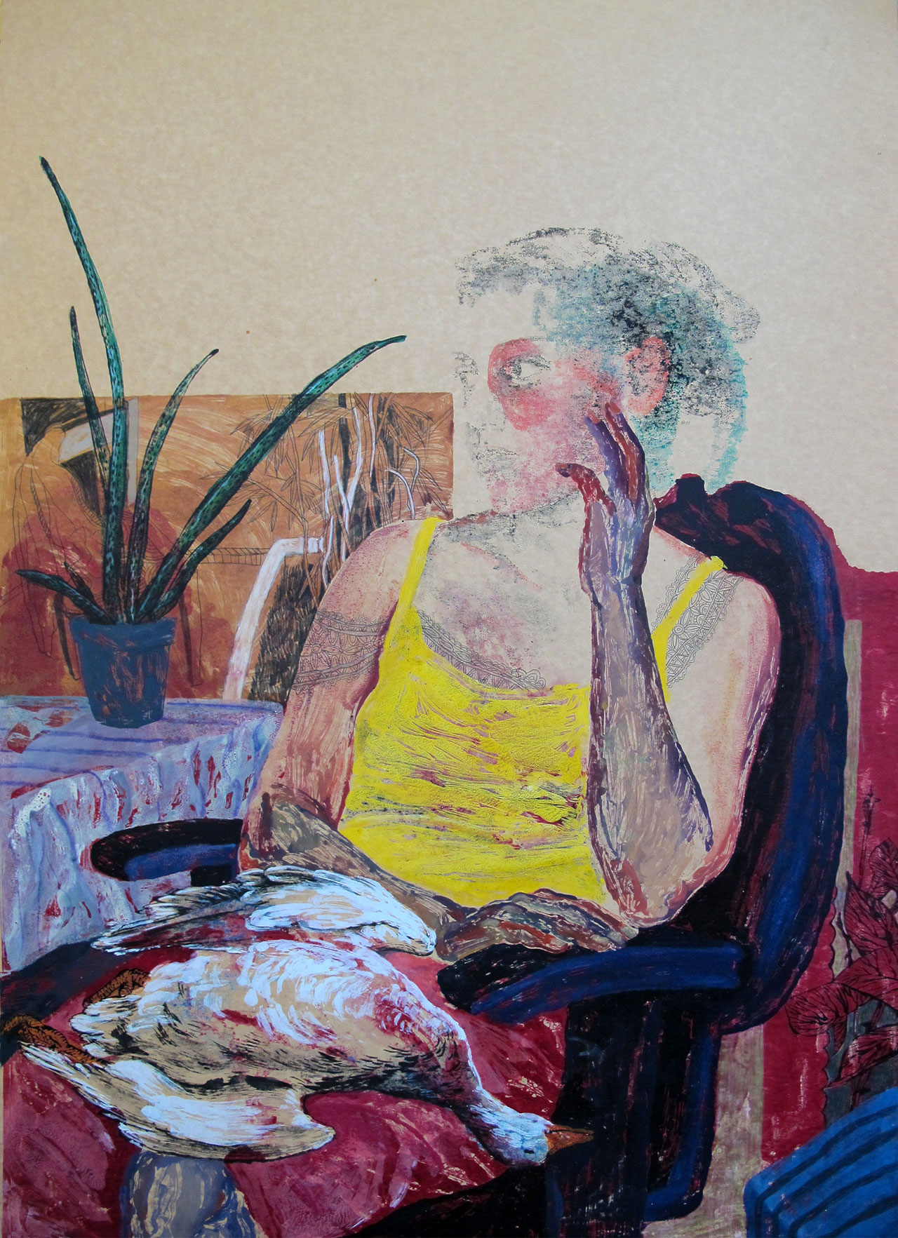 Pooneh Oshidari, Self portrait, 2020