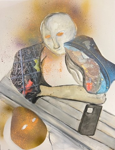 , Atousa Bandeh, Waiting for the call to start, 2024, 76306