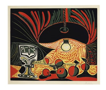 , Pablo Picasso, Nature Morte au Verre sous La Lampe, 1962, 57273
