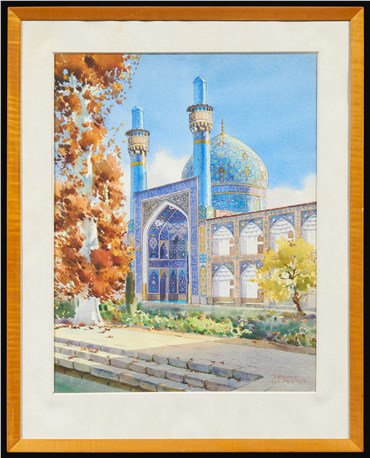Painting, Yervand Nahapetian, The Isfahan Mosque , 1969, 23183