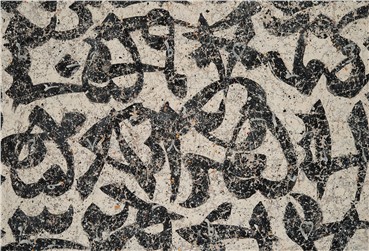 Painting, Farhad Moshiri, Black Numbers on White, 2002, 8677