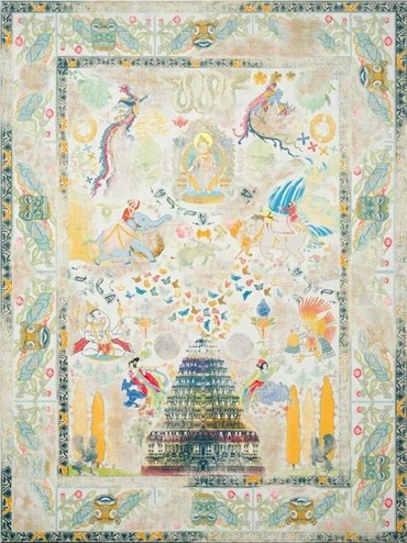 Painting, Kour Pour, Future Buddha, 2015, 6415