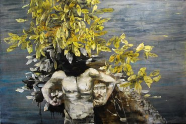 Painting, Omid Hallaj, Out and Burning, 2009, 76600