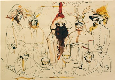 Works on paper, Ahmad Amin Nazar, Untitled, 2010, 8489