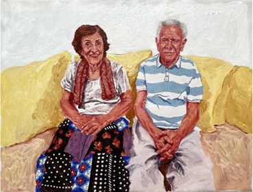 Painting, Ghazal Marvi, Mom B and Baba MAMAD, 2021, 45720