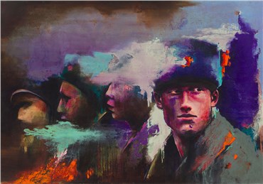 Painting, Amirhossein Zanjani, Russian Boys, 2017, 21357