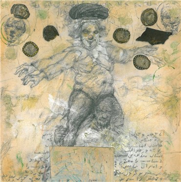 Mixed media, Alireza Jodey, Untitled, 2014, 19892