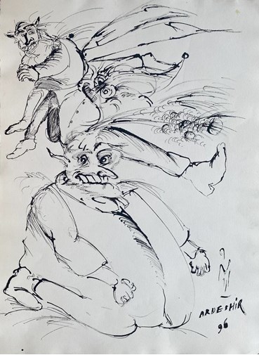 Painting, Ardeshir Mohassess, Untitled, 1996, 72895