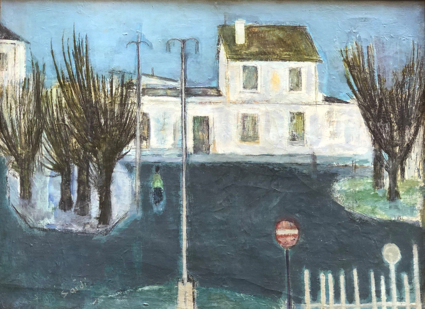 Abolghasem Saidi, Village Scene, 1955