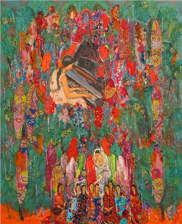 Painting, Ane Mohammad Tatari, Pianist, 2020, 25800
