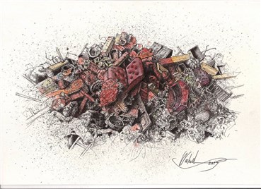 Drawing, Wahed Khakdan, Untitled, 2015, 24686