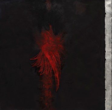Works on paper, Shirazeh Houshiary, Fire Stolen by Bird 1, 1991, 74859