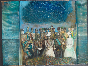 Painting, Ghasem Hajizadeh, Nostalgia, 1990, 4743