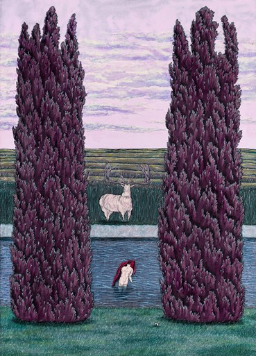 Painting, Mona Hoseinzadeh, Goddess's Curse Didn't Work This Time, 2024, 80013