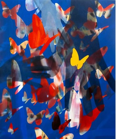 Painting, Hoda Kashiha, Oh Butterflies!, 2023, 80313