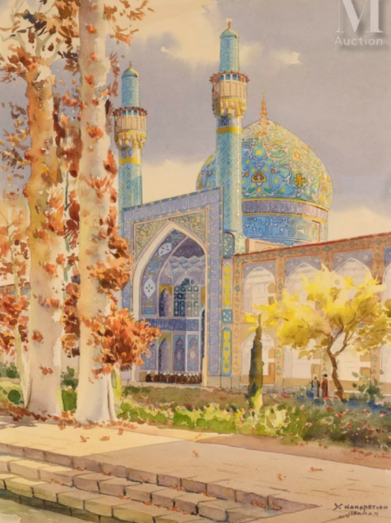 Yervand Nahapetian, Prayer at the Shah Mosque, Isfahan, 0