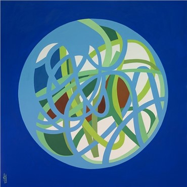 Painting, Koorosh Shishegaran, Earth, 2012, 6088