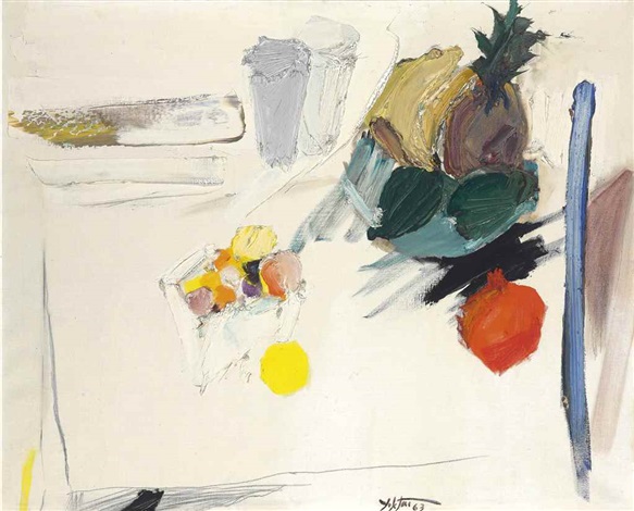 Manoucher Yektai, Fruit on Table, 1963
