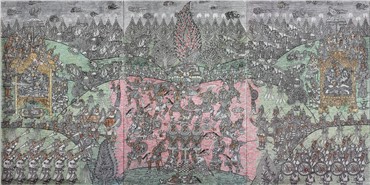 Painting, Ali Akbar Sadeghi, Piano War, 2011, 6231